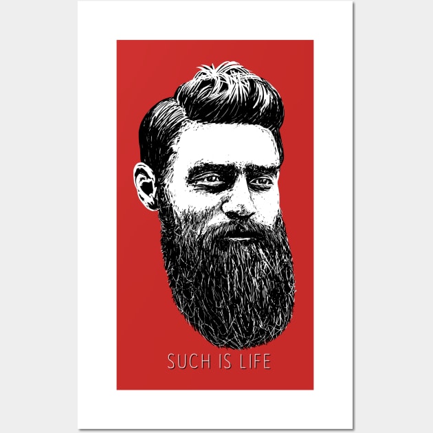 Ned Kelly Such Is Life Wall Art by reapolo